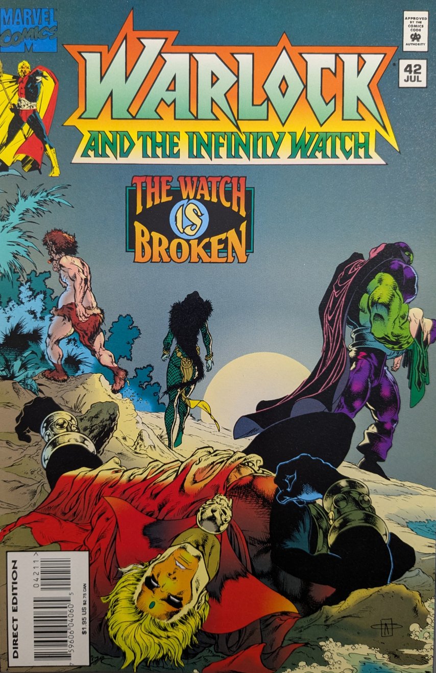 Warlock And The Infinity Watch #42 Comic Book Cover Art by Angel Medina