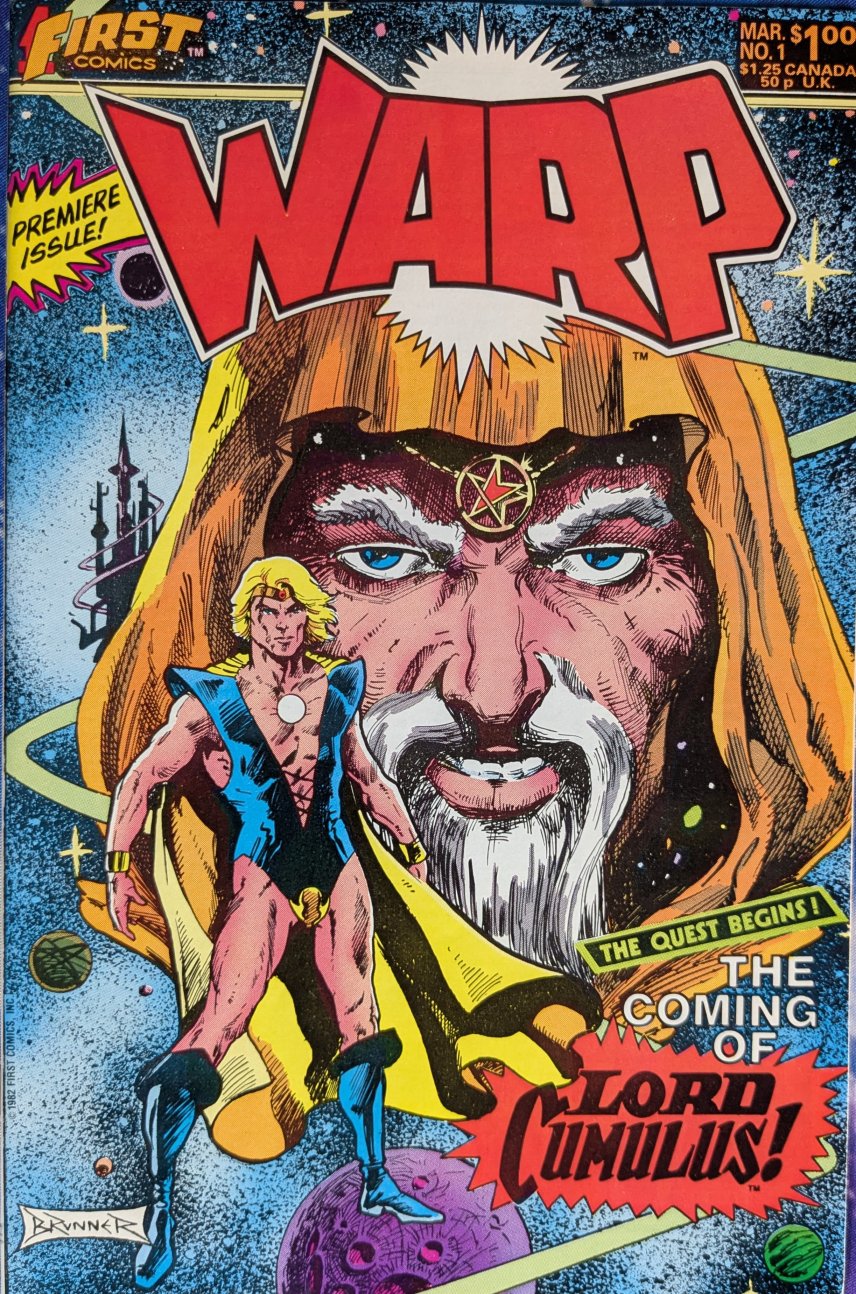 Warp #1 Comic Book Cover Art by Frank Brunner