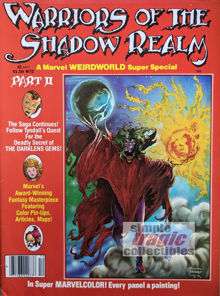 Marvel Super Special #12 - Weirdworld Magazine Cover Art by John Buscema