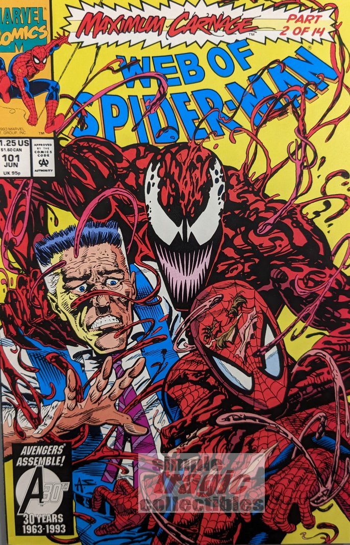 Web Of Spider-Man #101 Comic Book Cover Art
