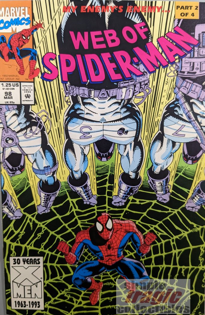 Web Of Spider-Man #98 Comic Book Cover Art by Derek Yaniger
