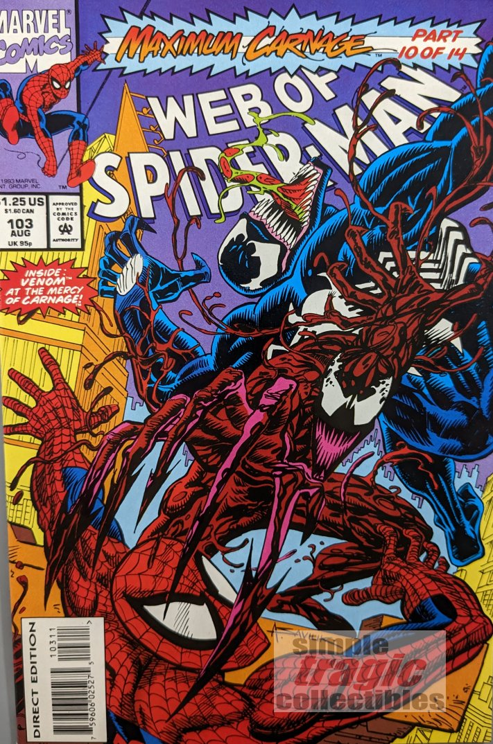 Web Of Spider-Man #103 Comic Book Cover Art