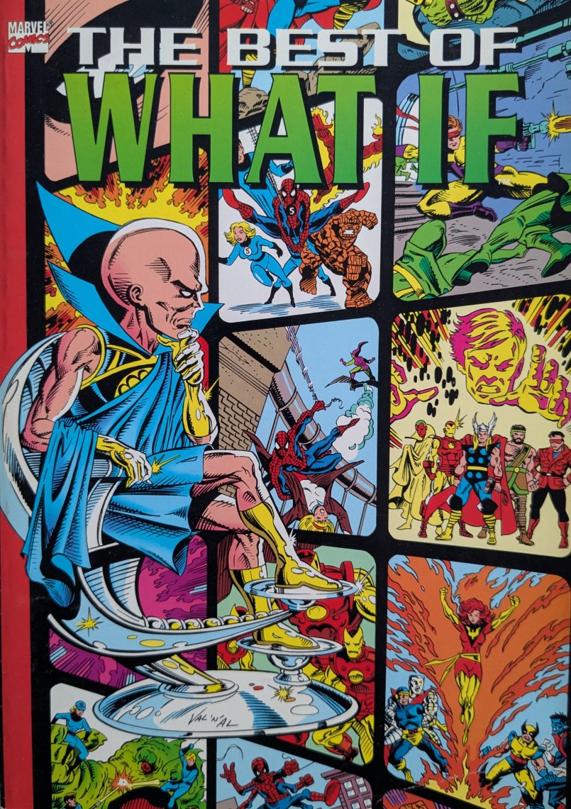 The Best Of What If Trade Paperback Cover Art by Jim Valentino