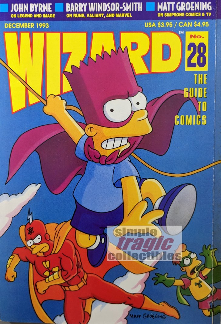 Wizard Guide To Comics #28 Cover Art by Matt Groening