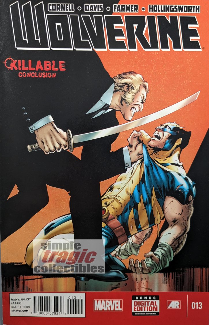 Wolverine #13 Comic Book Cover Art by Alan Davis
