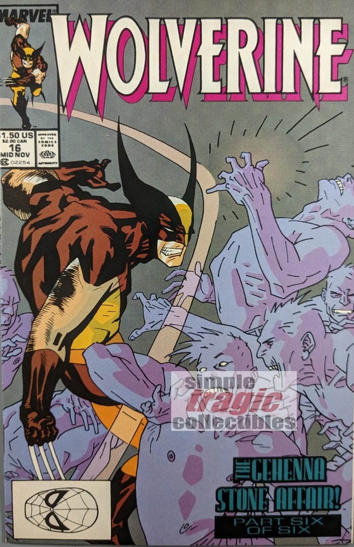 Wolverine #16 Comic Book Cover Art by Kevin Nowlan