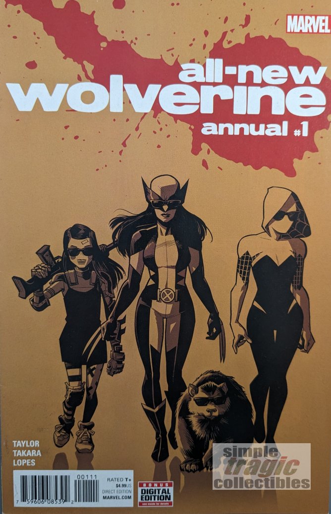 All-New Wolverine Annual #1 Comic Book Cover Art