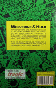 Wolverine Battles The Hulk Comic Book Back Cover Art by Herb Trimpe