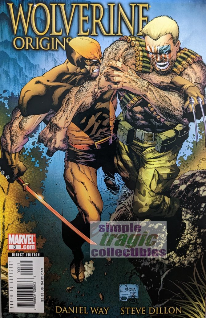 Wolverine Origins #3 Comic Book Cover art by Joe Quesada