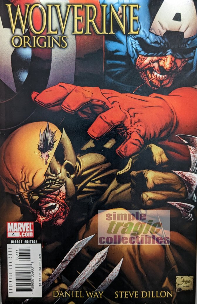Wolverine Origins #4 Comic Book Cover art by Joe Quesada