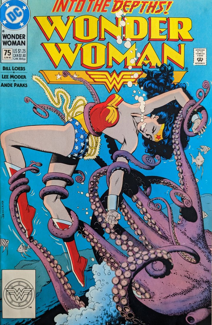 Wonder Woman #75 Comic Book Cover Art by Brian Bolland