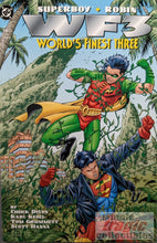 Load image into Gallery viewer, Superboy Robin World&#39;s Finest Three #2 Comic Book Cover Art
