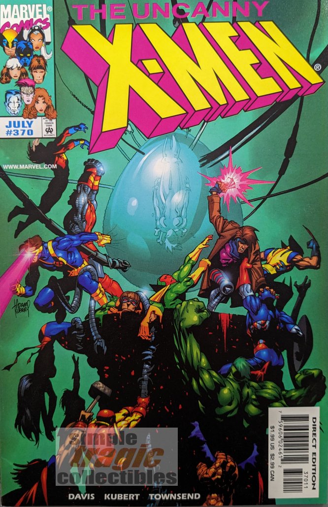 Uncanny X-Men #370 Comic Book Cover Art by Adam Kubert