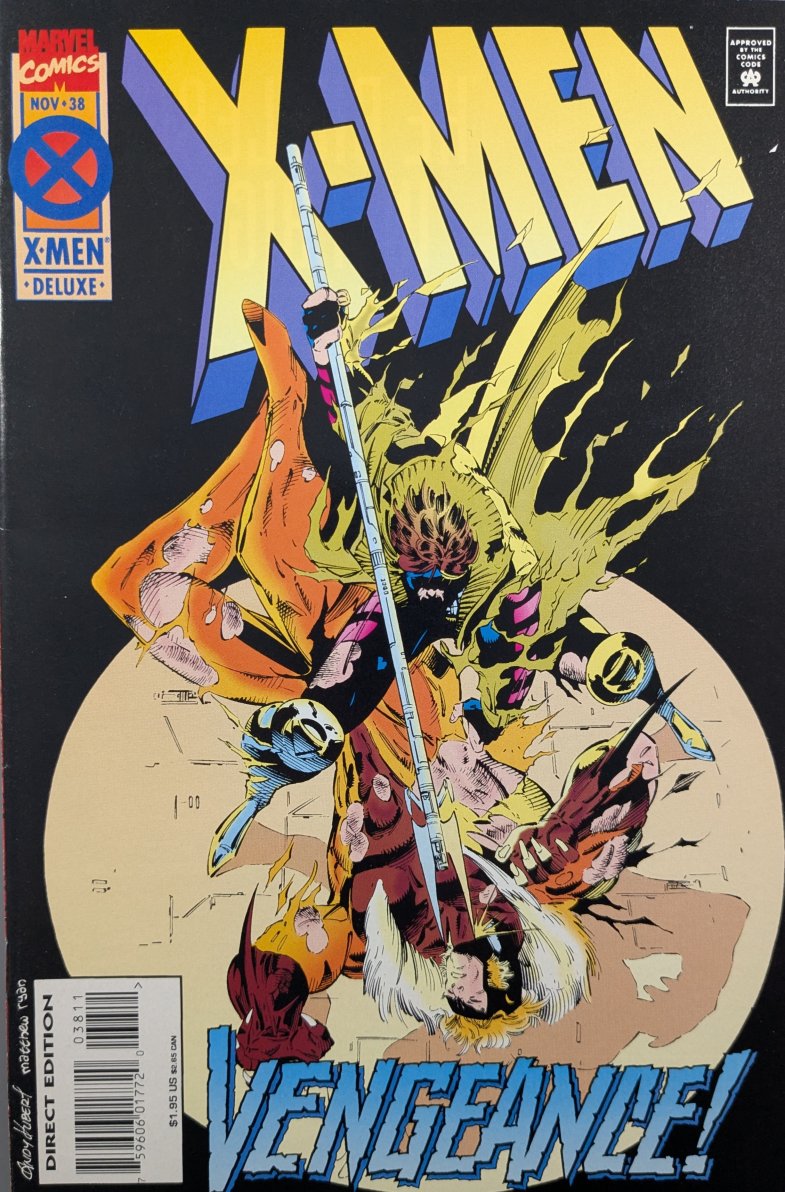 X-Men #38 Comic Book Cover Art by Andy Kubert