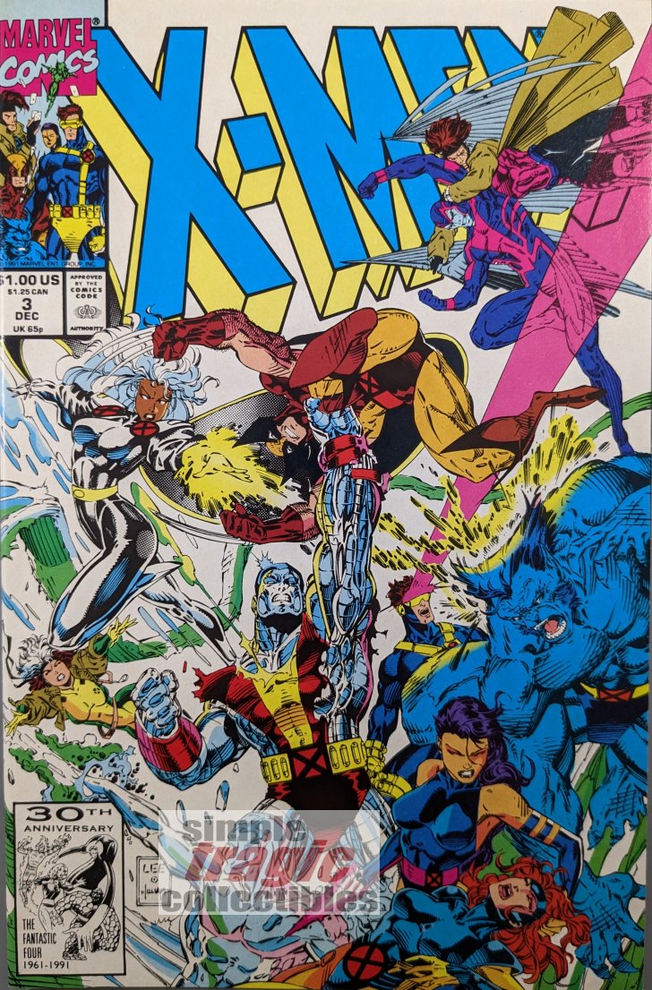 X-Men #3 Comic Book Cover Art by Jim Lee
