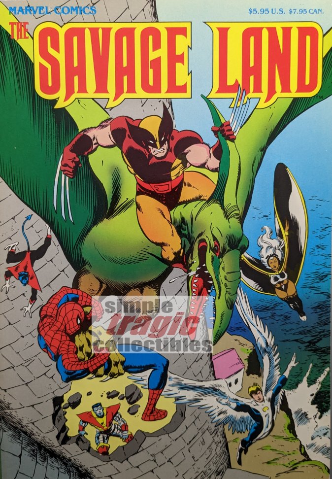 The Savage Land TPB Cover Art by John Buscema