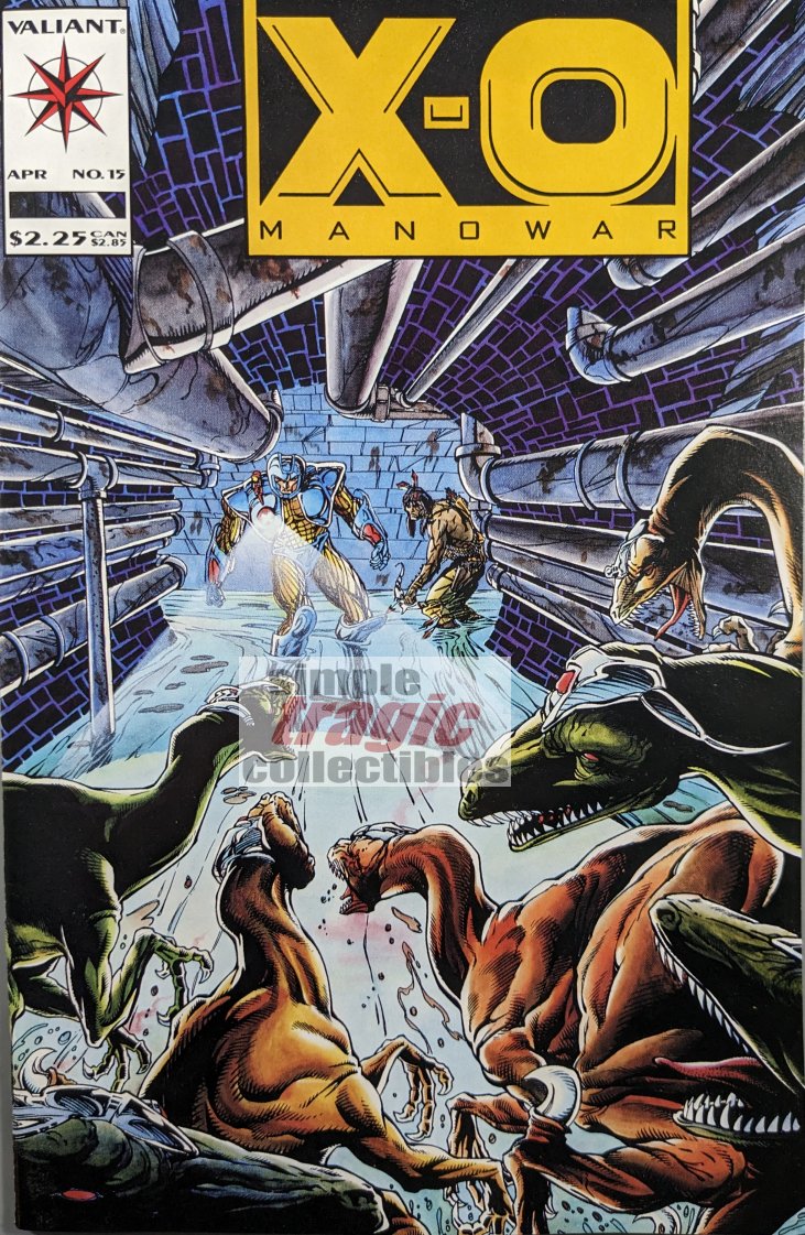 X-O Manowar #15 Comic Book Cover Art by Bart Sears