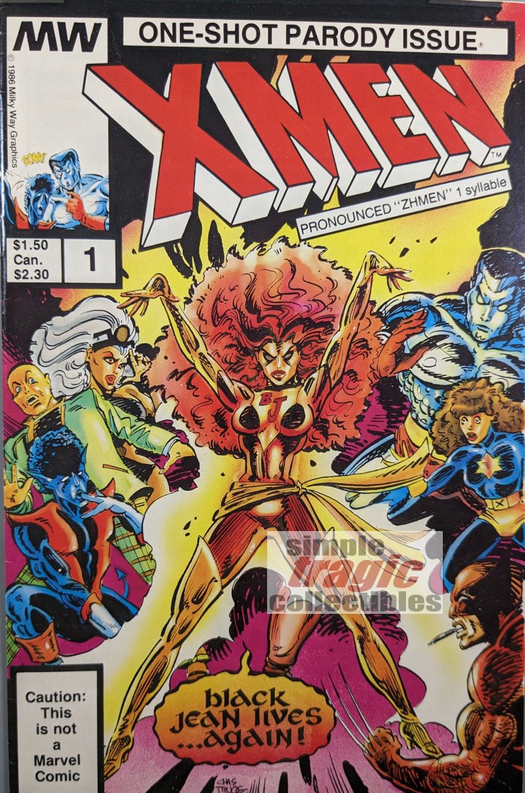 Xmen: One-Shot Parody #1 Comic Book Cover Art by Chas Truog