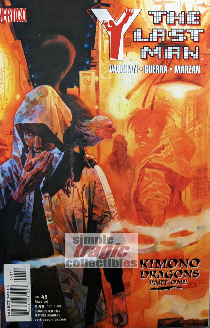 Y: The Last Man #43 Comic Book Cover Art by Massimo Carnevale