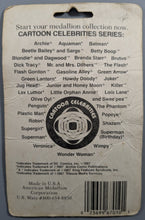 Load image into Gallery viewer, Green Arrow Bronze Medallion (1987) - Cartoon Celebrities Back Cover Art
