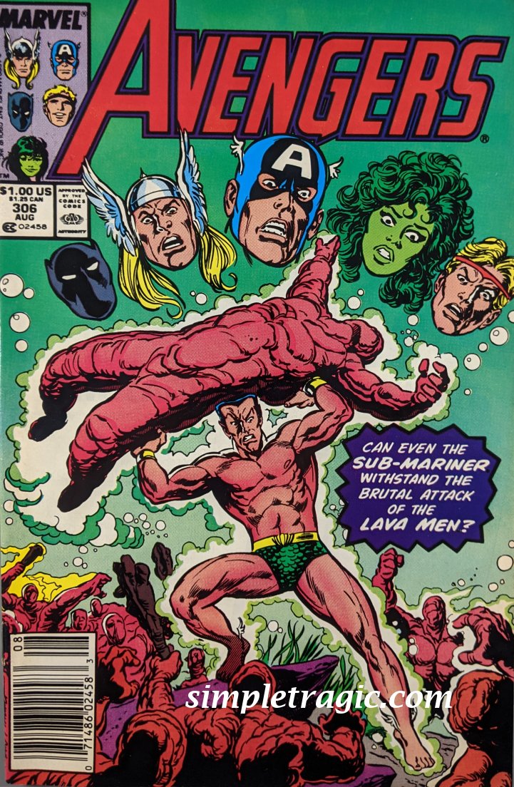 Avengers #306 Comic Book Cover Art
