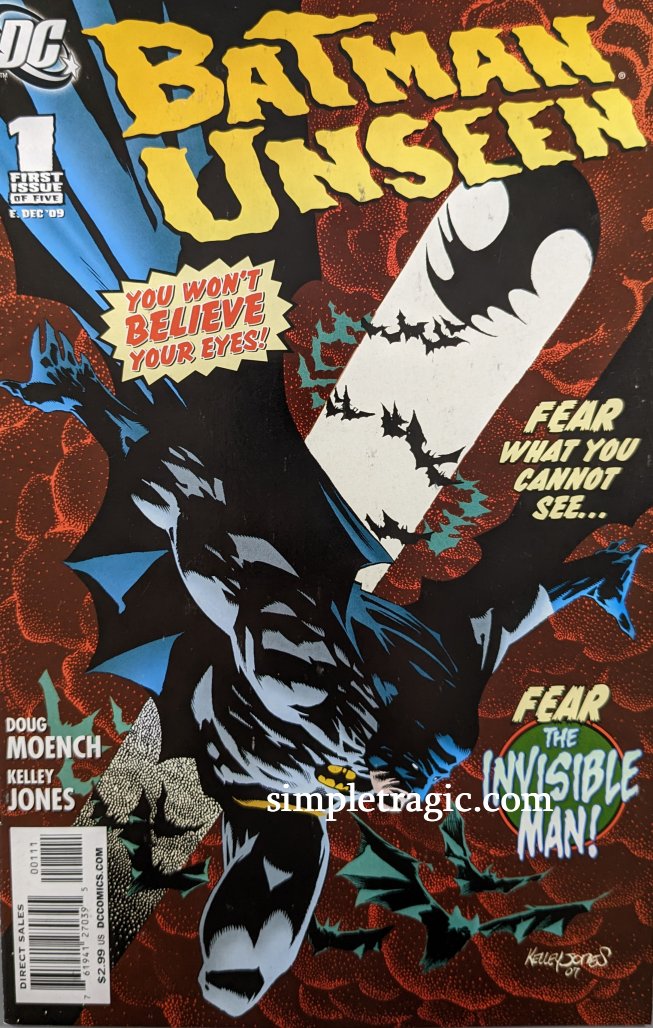 Batman Unseen #1 Comic Book Cover Art