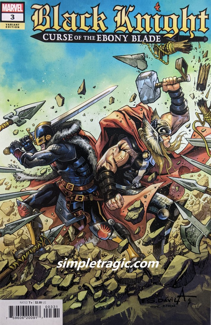 Black Knight: Curse Of The Ebony Blade (2021) #3 (of 5) (Variant Davila)