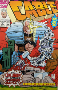 Cable Blood And Metal #2 Comic Book Cover Art