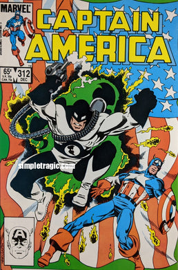 Captain America #312 Comic Book Cover Art by Paul Neary