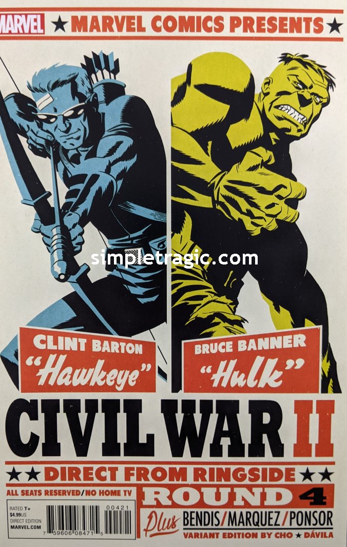 Civil War II (2016) #4 Variant (Cho)