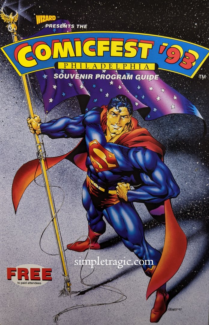ComicFest 1993 Program Cover Art by Bart Sears