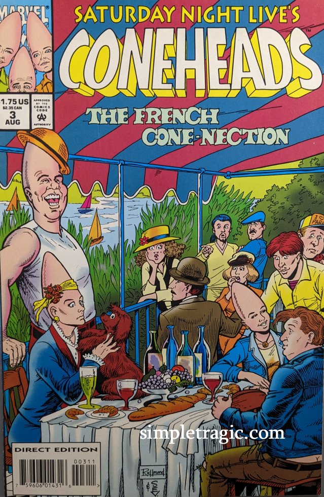 Coneheads #3 Comic Book Cover Art by Tom Richmond