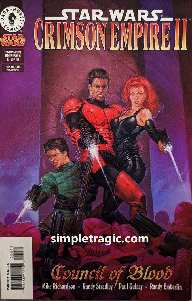 Star Wars Crimson Empire II #6 Comic Book Cover Art