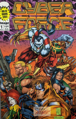 Cyber Force #1 Gold Comic Book Cover Art