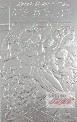 Cyber Force #2 Silver Comic Book Cover Art