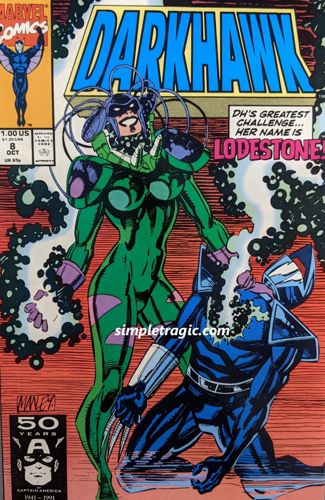 Darkhawk #8 Comic Book Cover Art by Mike Manley