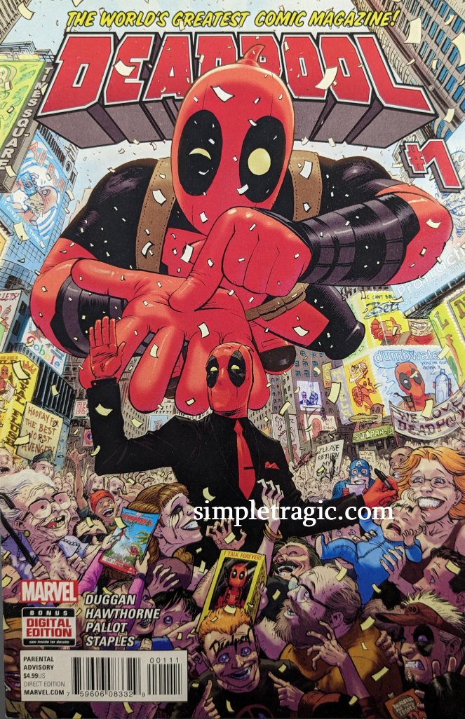 Deadpool #1 Comic Book Cover Art