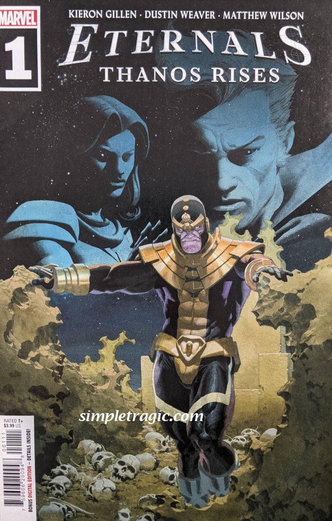Eternals: Thanos Rises #1 Comic Book Cover Art by Esad Ribic