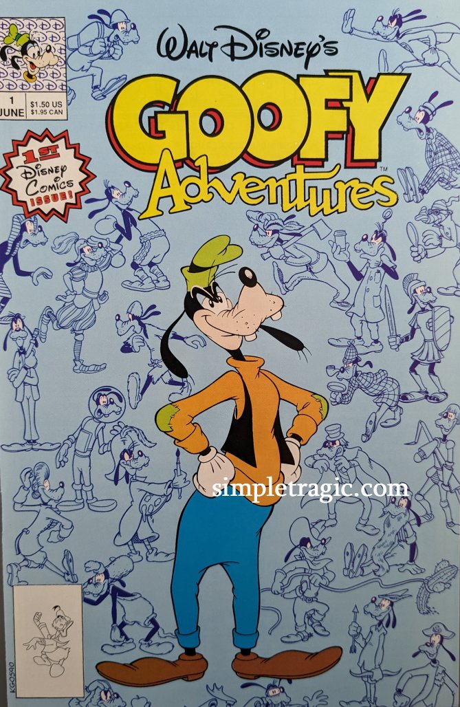 Walt Disney's Goofy Adventures #1 Comic Book Cover Art