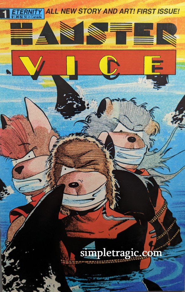 Hamster Vice #1 Comic Book Cover Art