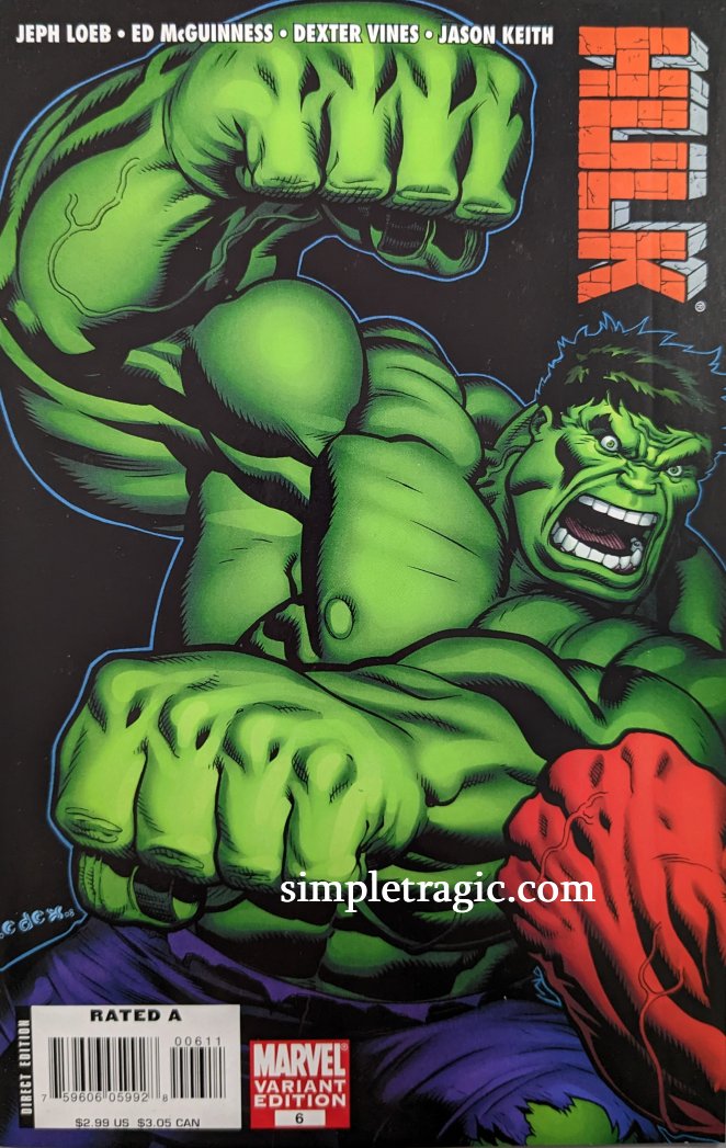 Hulk #6 Comic Book Cover Art