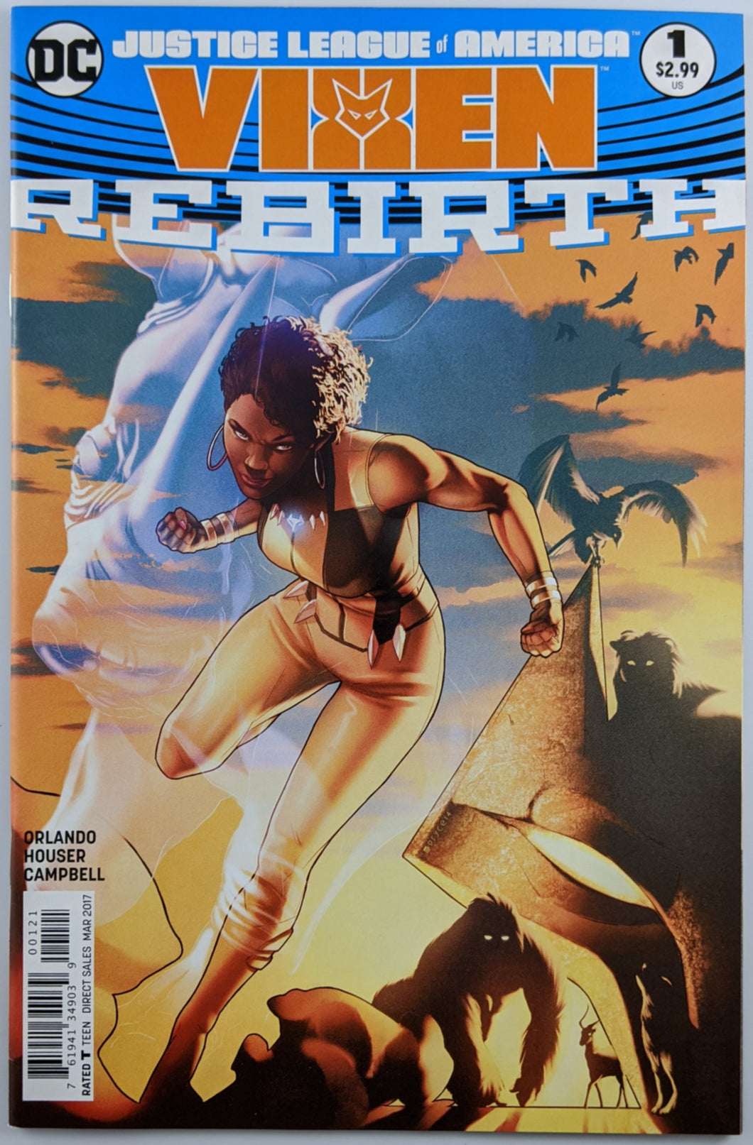 Justice League of America: Vixen Rebirth (2017) #1 Variant (Jamal Campbell)