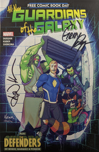 All-New Guardians Of The Galaxy (2017) FCBD SIGNED X2