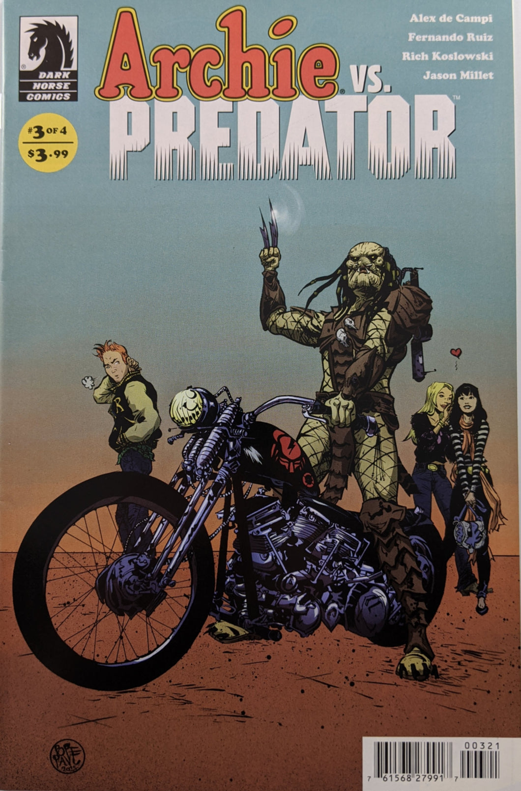 Archie VS. Predator (2015) #3 (of 4) (Cover D)