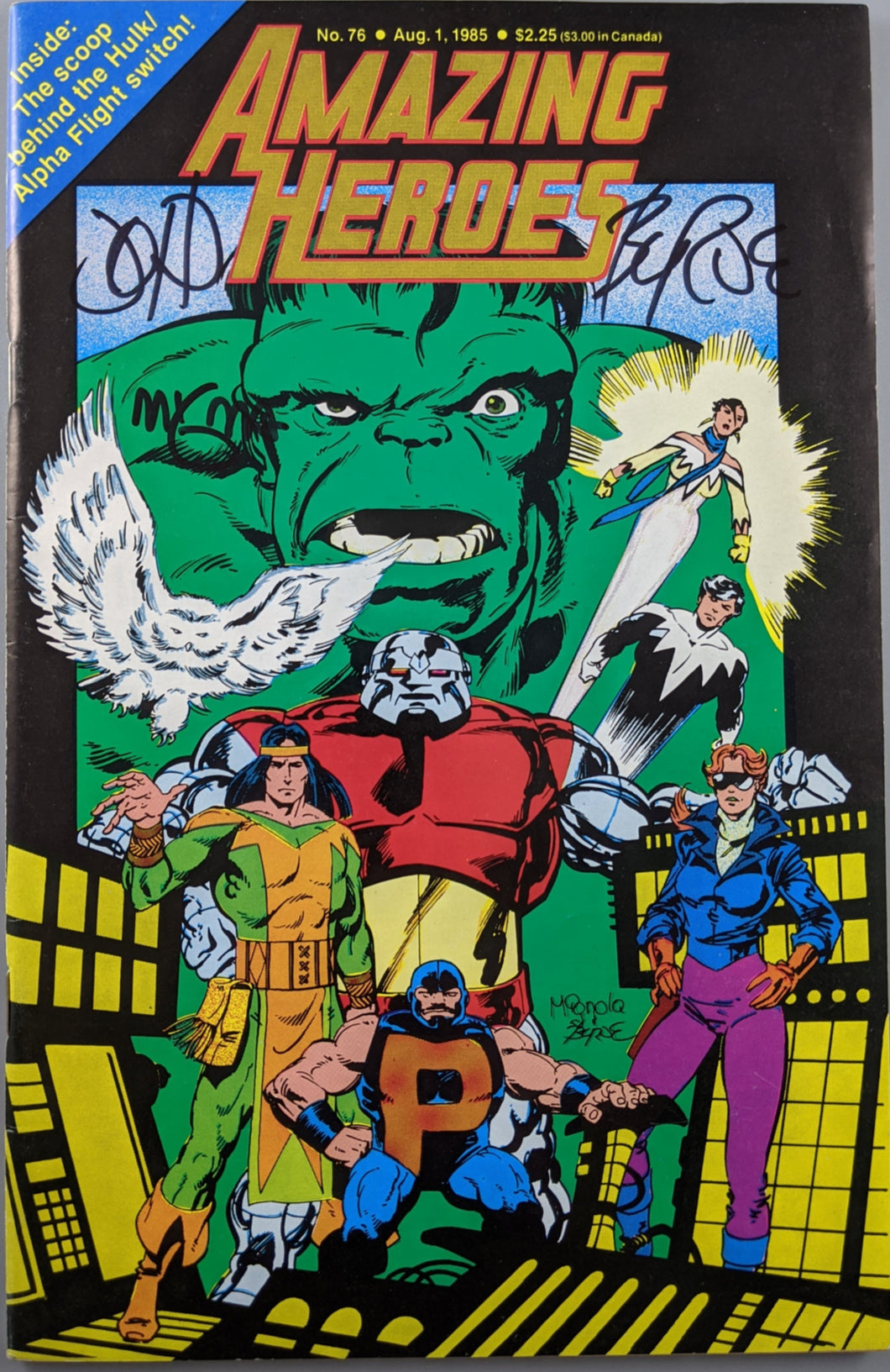 Amazing Heroes Magazine (1981) #76 SIGNED x2