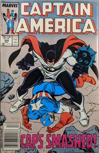 Captain America #348 Comic Book Cover Art