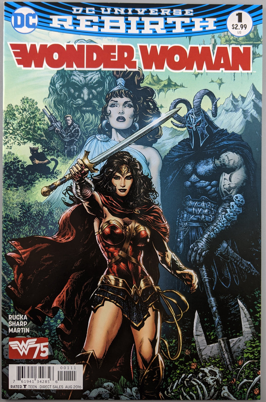 Wonder Woman #1 Comic Book Cover Art