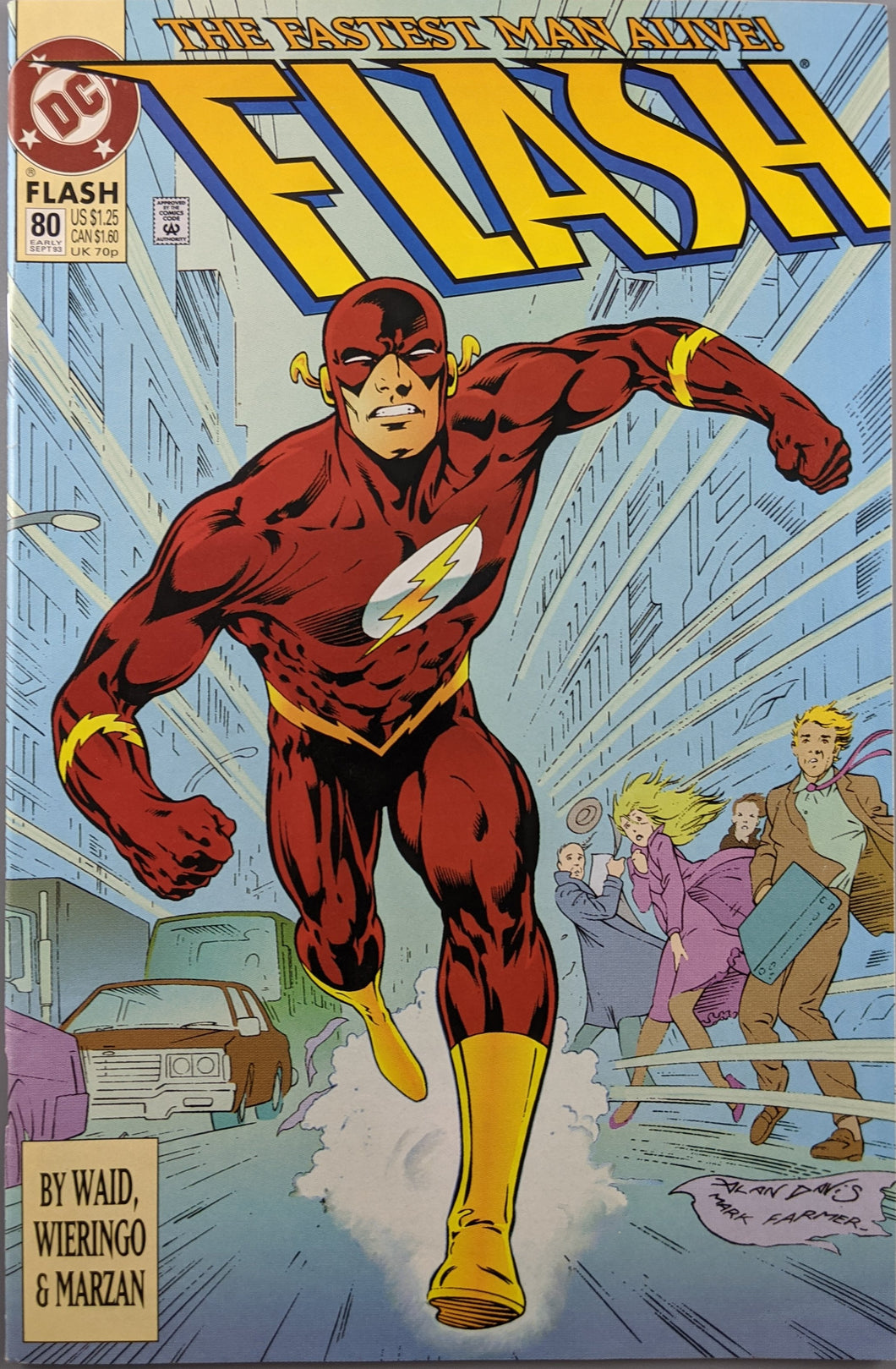 Flash #80 Comic Book Cover Art by Alan Davis
