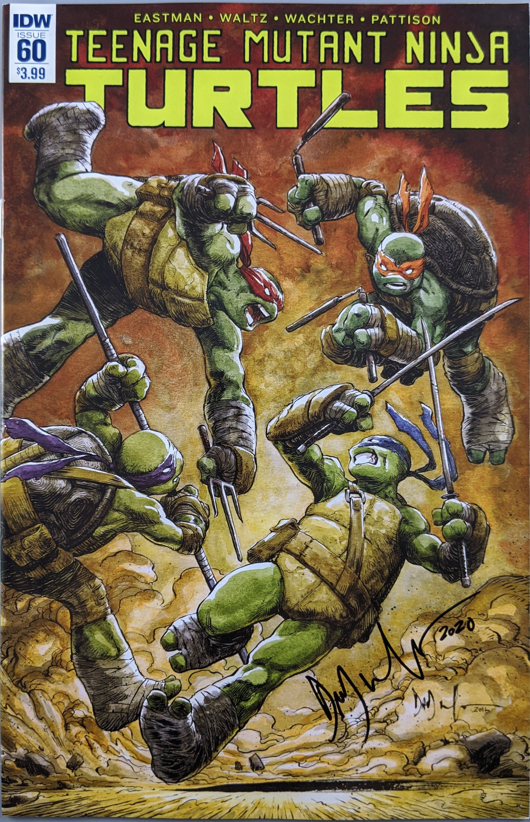 Teenage Mutant Ninja Turtles (2011) #60 Cover A SIGNED