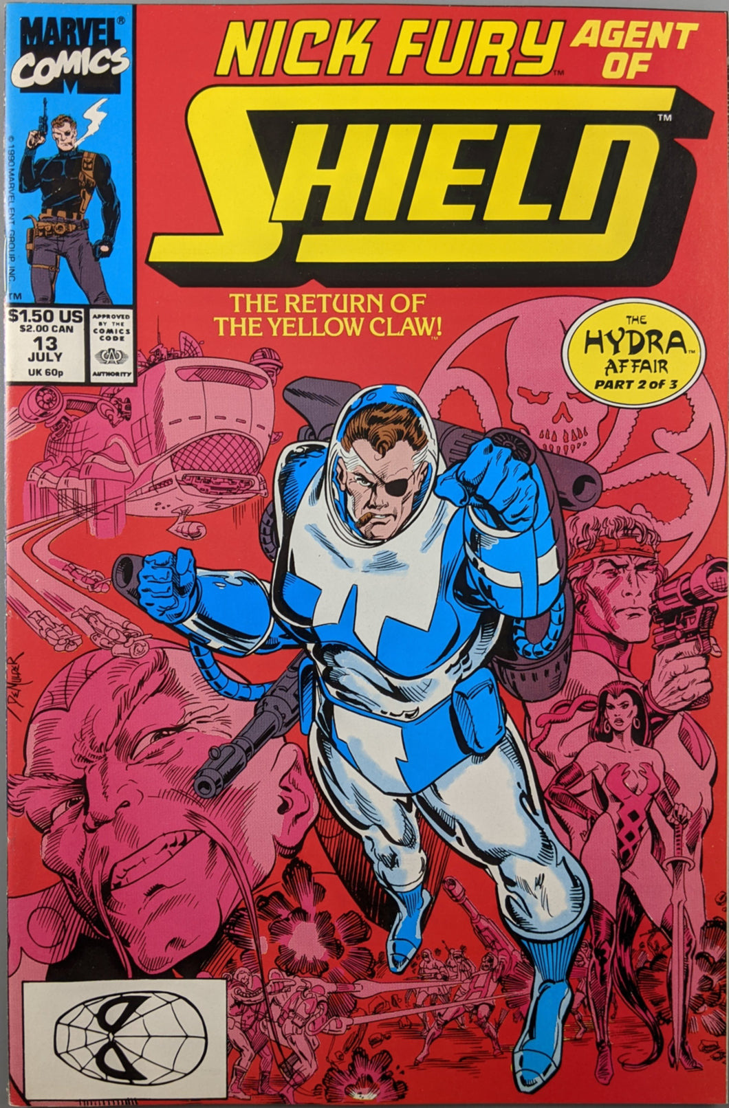 Nick Fury Agent of SHIELD #13 Comic Book Cover Art